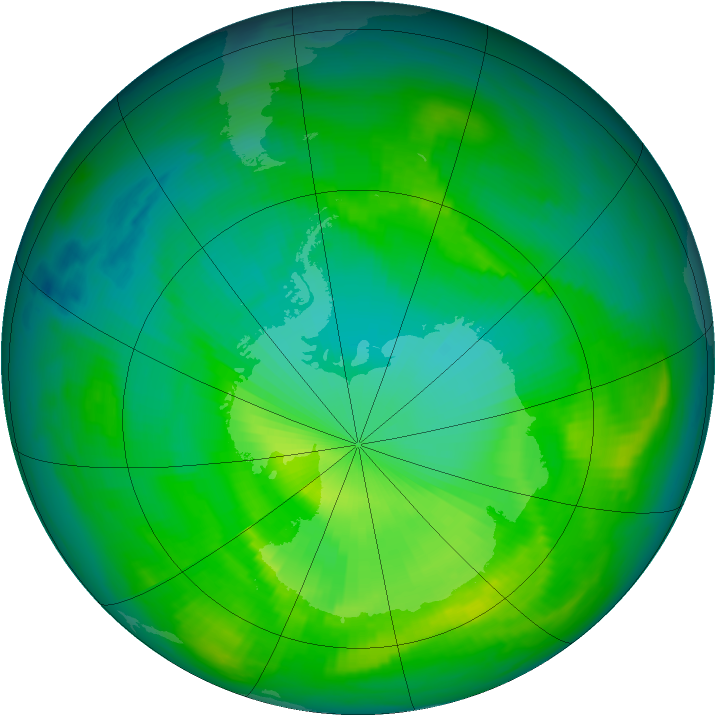 Ozone Map 1980-11-22